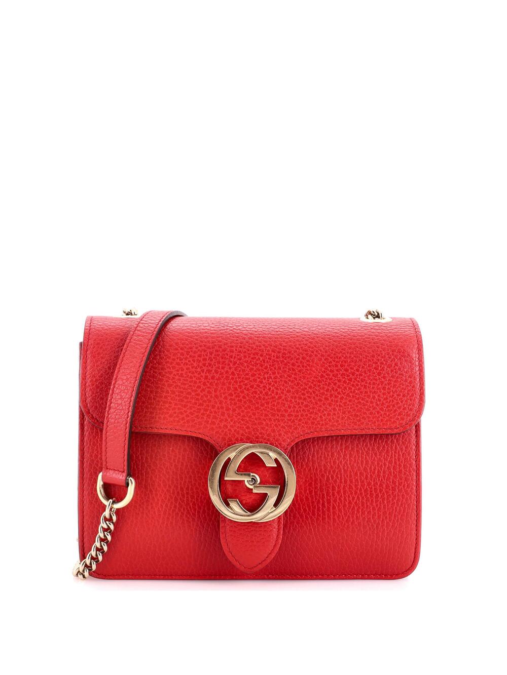 Gucci Interlocking Shoulder Bag Leather #370038G89B